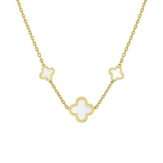 Collier Trèfle Éclat-Court (40-46cm) Harmony & Senteur