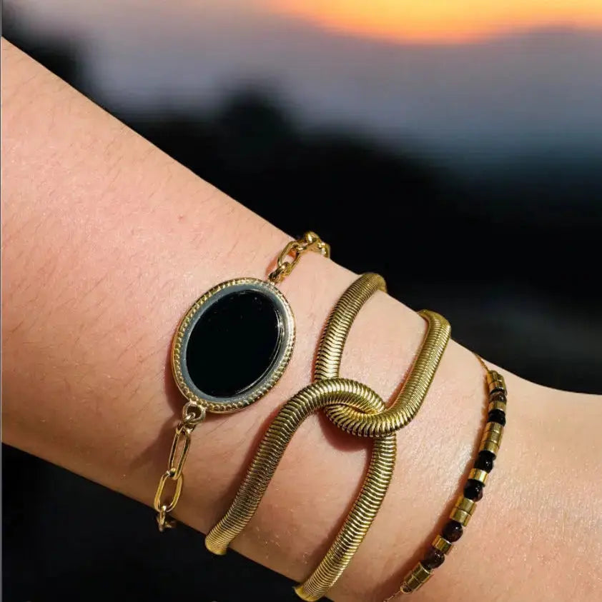 Bracelets & joncs ajustables en acier inoxydable dorés ou argentés Harmony & Senteur