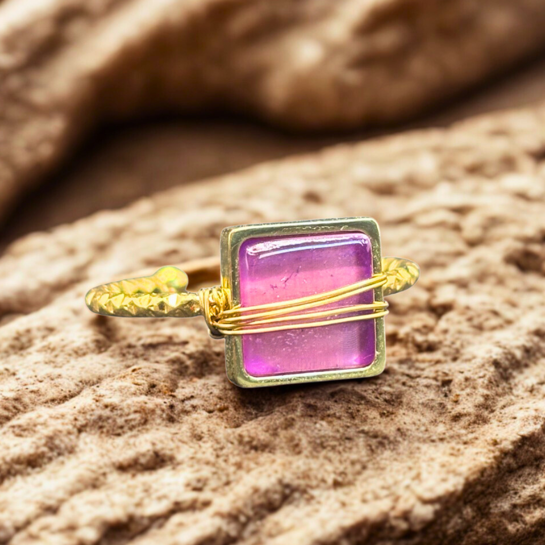 Bague Alana -Quartz rose