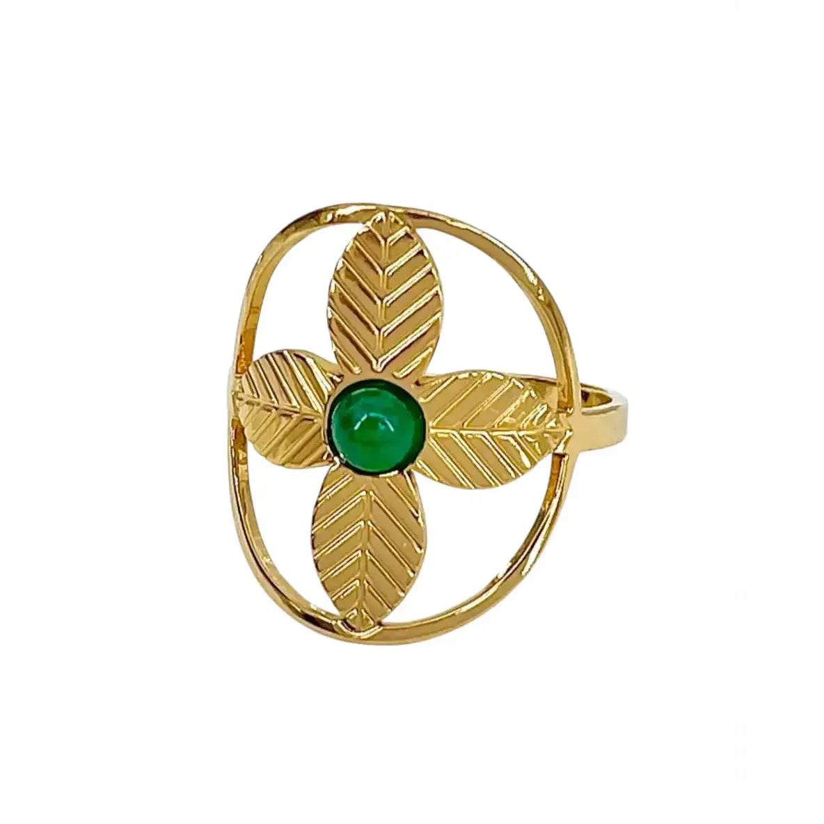 Bague Boréal – doré, cristaux Harmony & Senteur