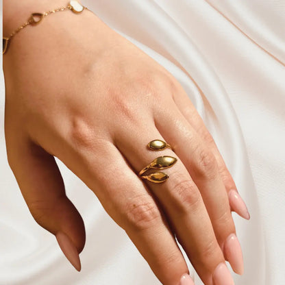 Bague Élina-dorée ou argentée - Harmony & Senteur