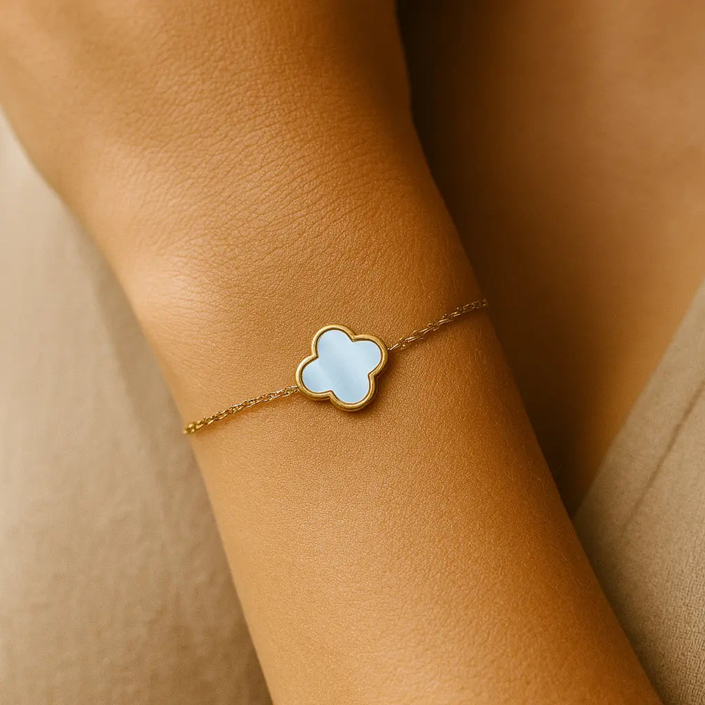 Bracelet Trèfle Nacré - Souple - Harmony & Senteur
