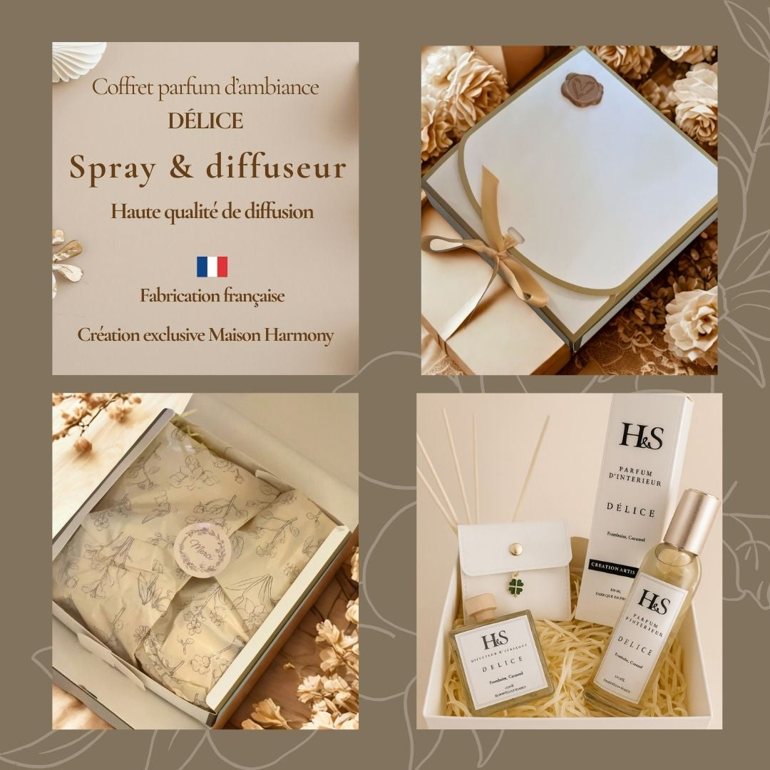 Coffret Parfum d'ambiance DÉLICE - Framboise caramel