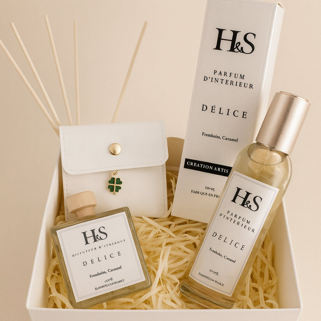 Coffret Parfum d'ambiance DÉLICE - Framboise caramel