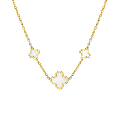 Collier Trèfle Éclat-Court (40-46cm) Harmony & Senteur