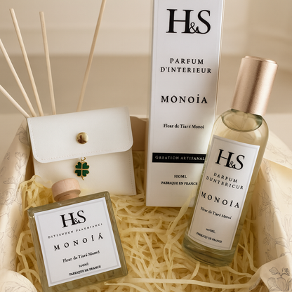 Coffret Parfum d'ambiance MONOÏA - Fleur de Tiaré Monoï