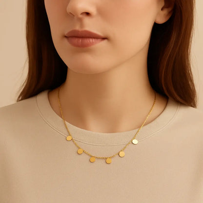 Collier Luna – doré, minimaliste - Harmony & Senteur