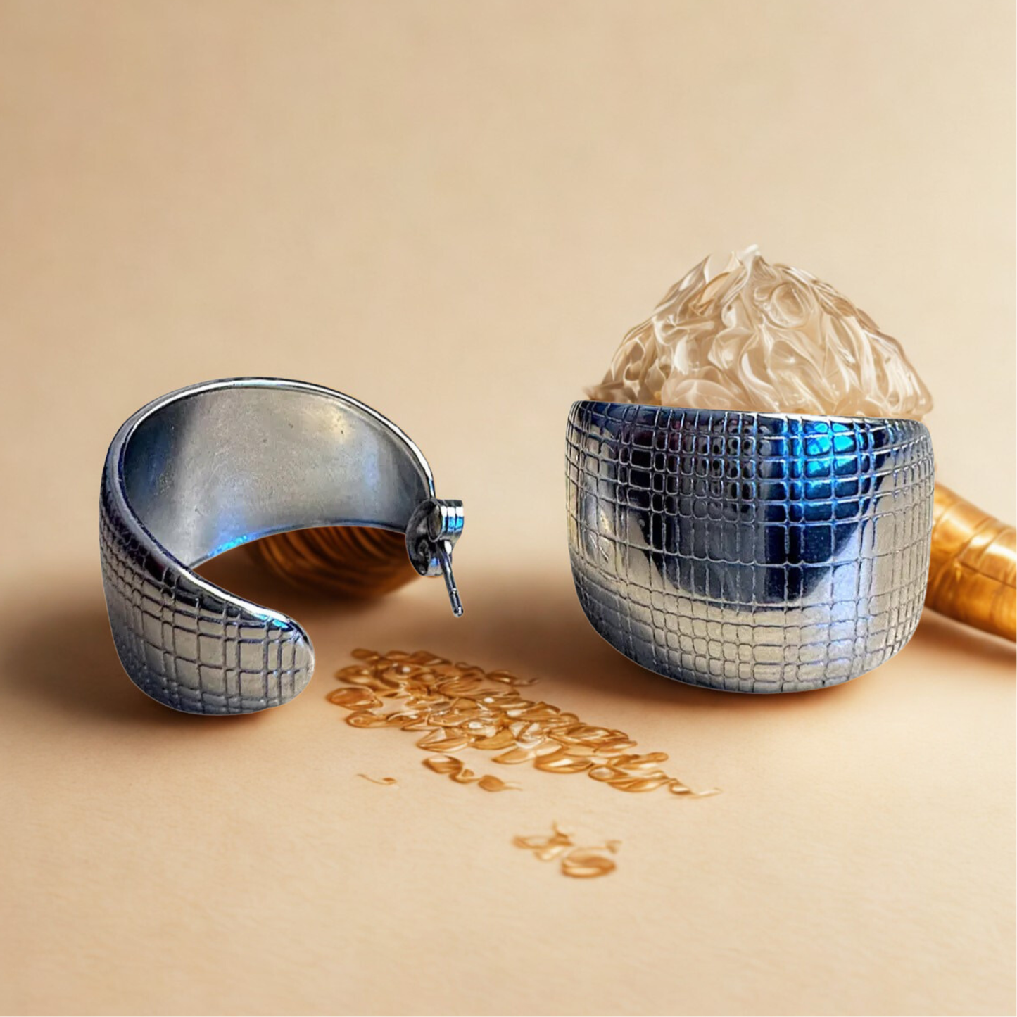 Boucles d’oreilles créoles Liora – Dorées