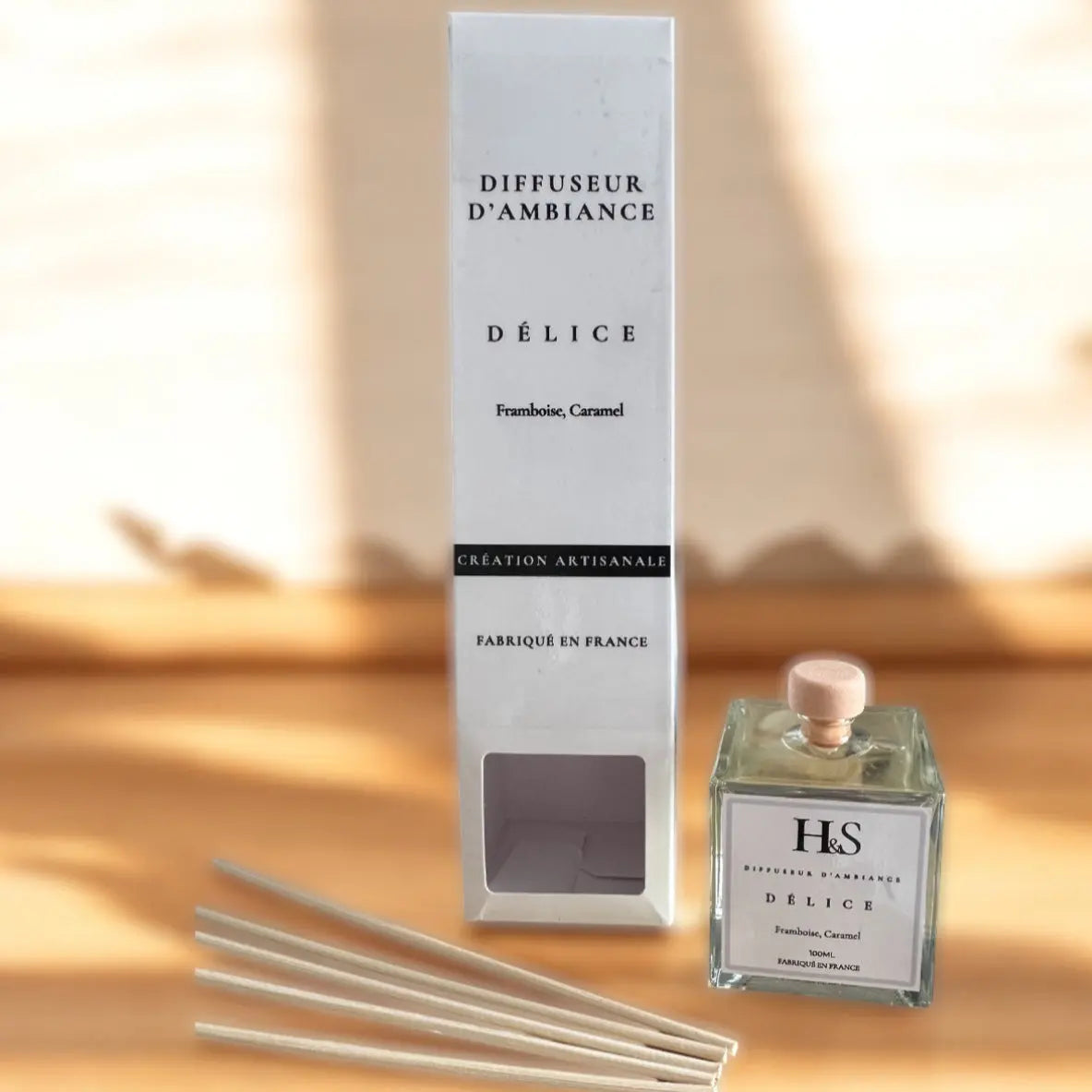 Diffuseur d'ambiance DÉLICE-Framboise, Caramel-100ml