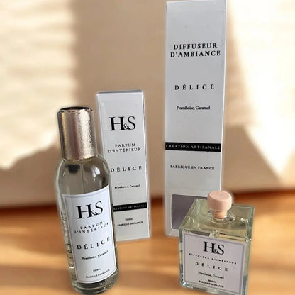 Diffuseur d'ambiance DÉLICE-Framboise, Caramel-100ml