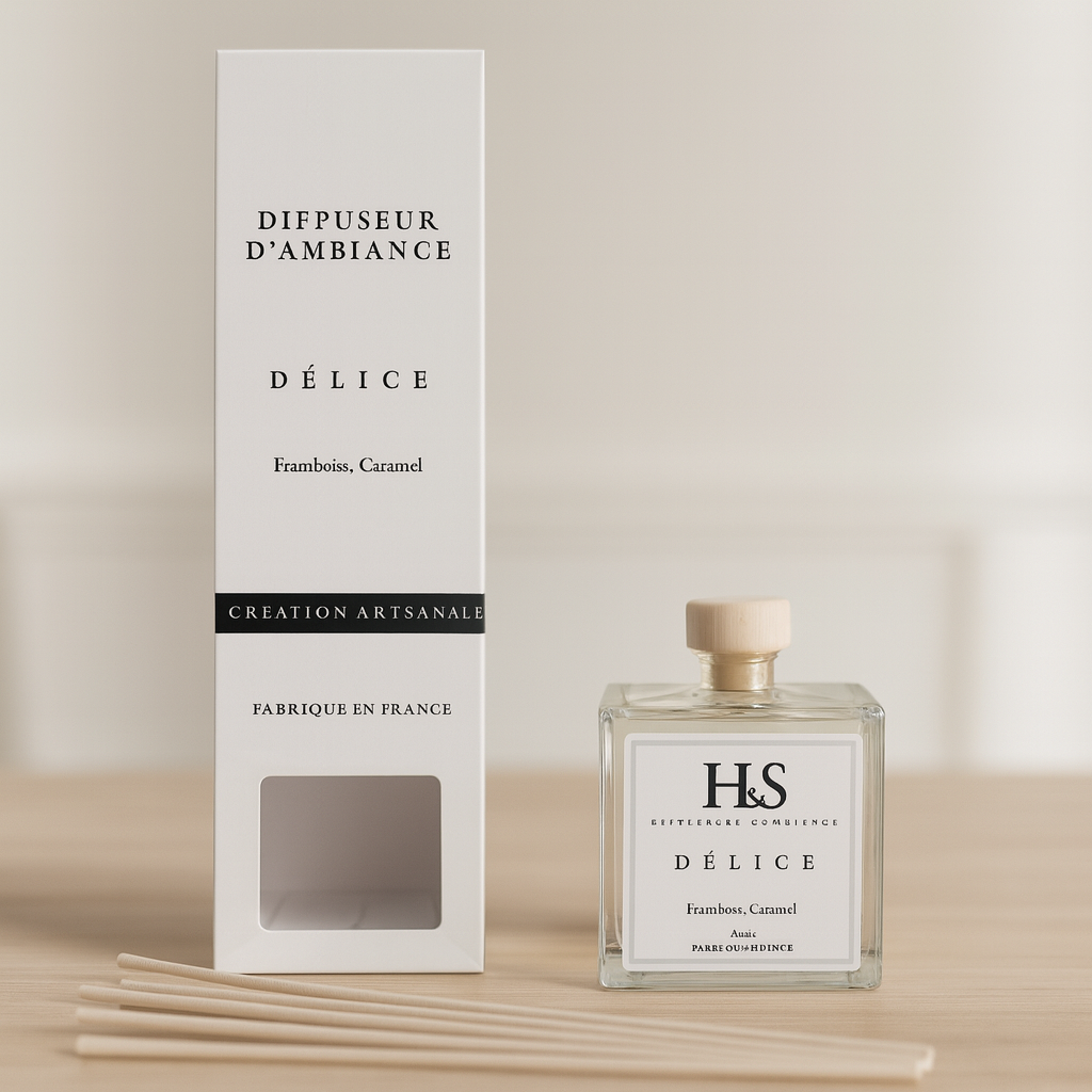 Diffuseur d'ambiance DÉLICE-Framboise, Caramel-100ml