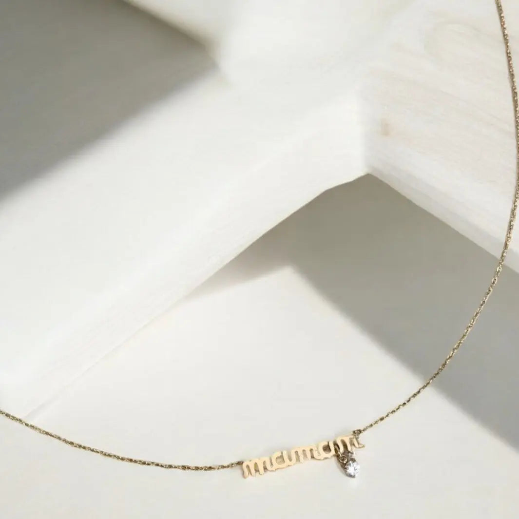 Collier Maman Chérie – acier doré ou argenté - Harmony & Senteur