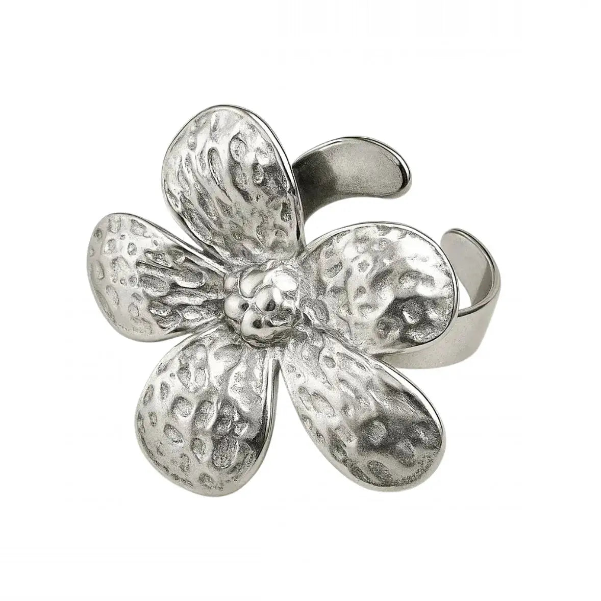 Bague Fleur Jade- argentée ou dorée Harmony & Senteur